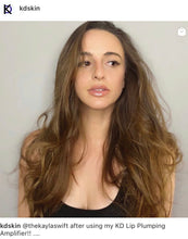 Load image into Gallery viewer, Instagram photo of actress Kayla Swift with the KD Lip Plumping Amplifier applied.