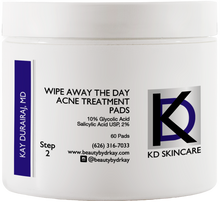 Load image into Gallery viewer, KD Skin Wipe Away The Day Acne Treatment Pads, 60 Pads