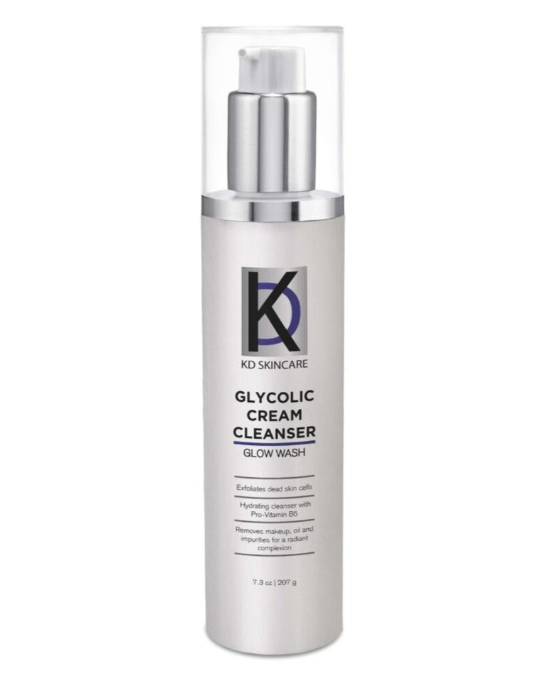 Silver Glycolic Cream Cleanser Bottle with Pump (7.3 oz)