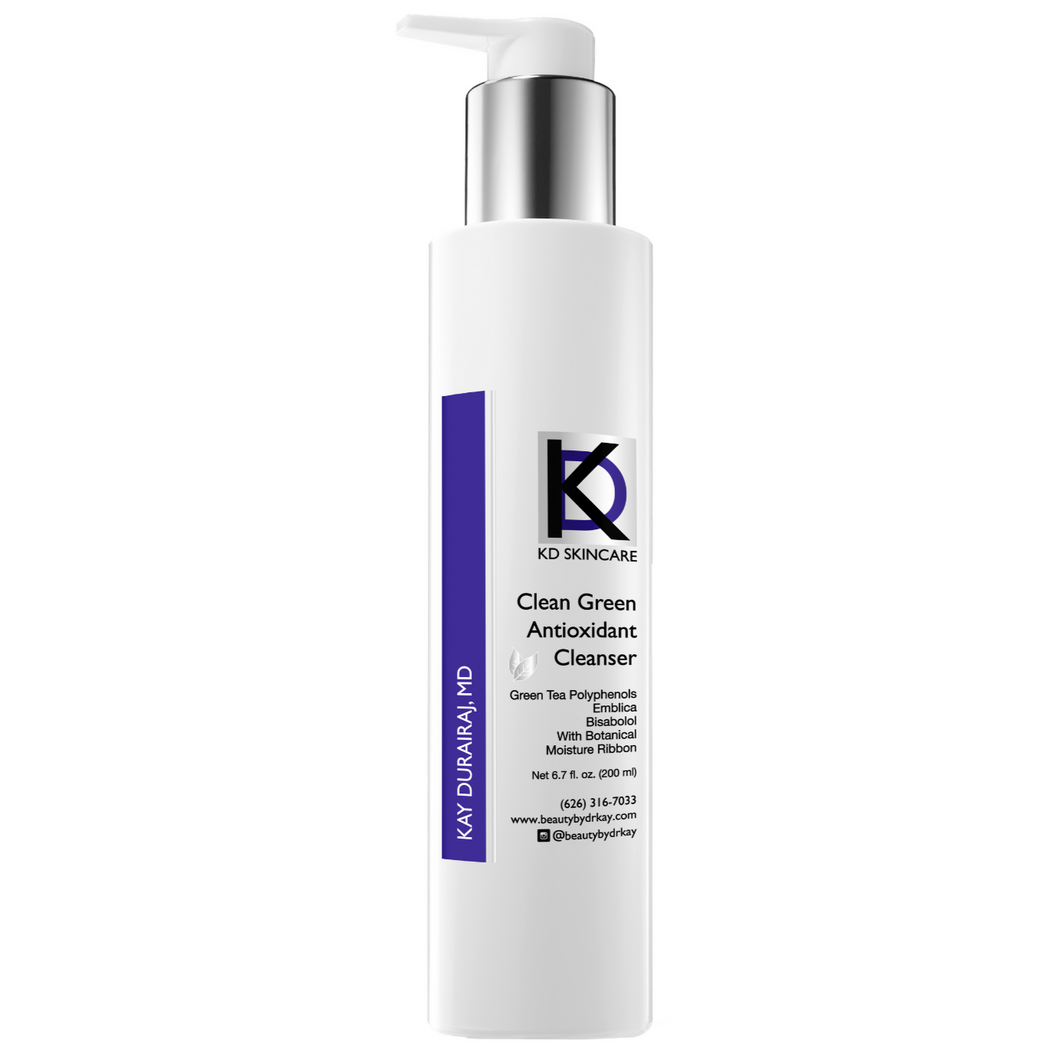 KD Skin Clean Green Antioxidant Cleanser Pump Bottle, 6.7 fl oz